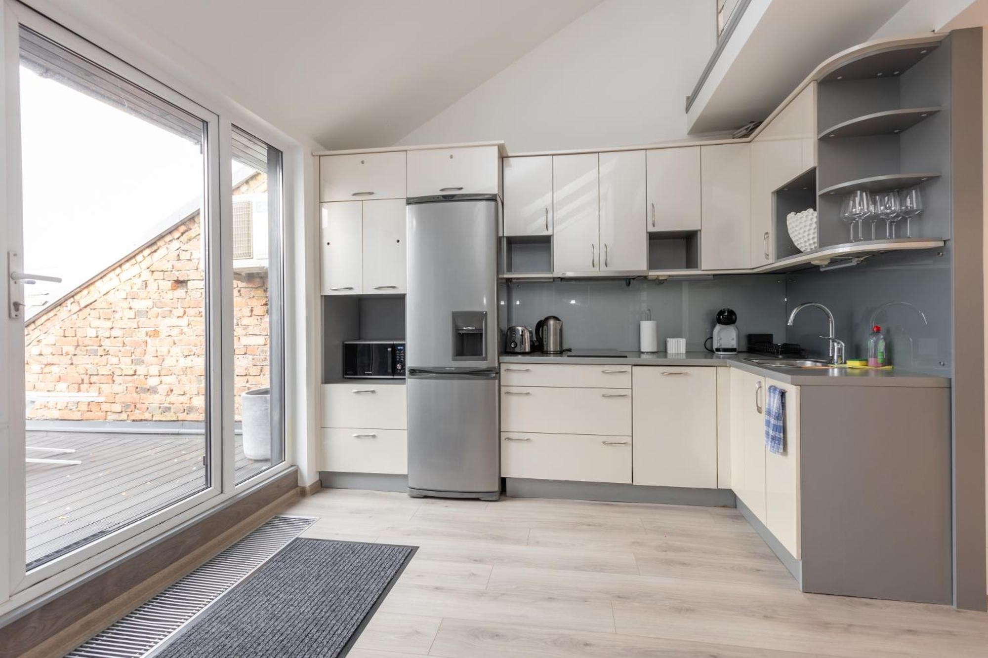 Penthouse Apartment With Terrace Riga Kültér fotó